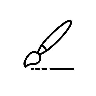 Illustration Vector graphic of Paintbrush Icon. Fit for education, decoration, repair, ink etc