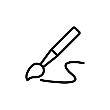 Illustration Vector graphic of Paintbrush Icon. Fit for education, decoration, repair, ink etc
