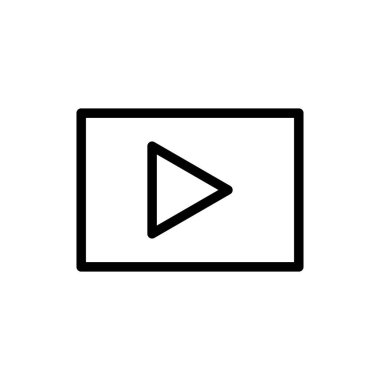 Illustration Vector graphic of Video Icon. Fit for multimedia, film, movie, player etc.
