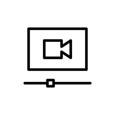 Illustration Vector graphic of Video Icon. Fit for multimedia, film, movie, player etc.