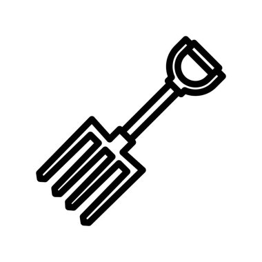 Illustration Vector Graphic of Fork Garden icon Template Design