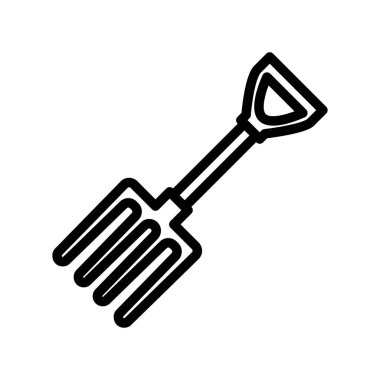 Illustration Vector Graphic of Fork Garden icon Template Design