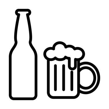 Illustration Vector Graphic of Beer Icon Design