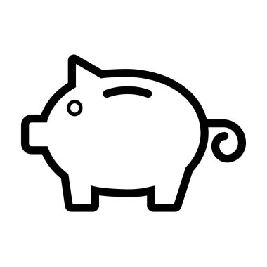 Illustration Vector Graphic of Piggy Bank Icon Design