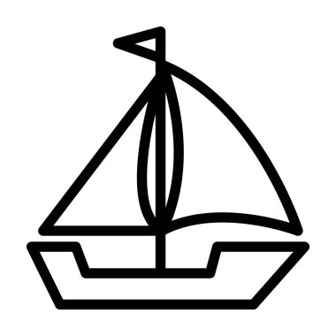 Illustration Vector Graphic of Ship Icon Design