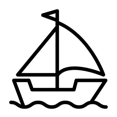 Illustration Vector Graphic of Ship Icon Design