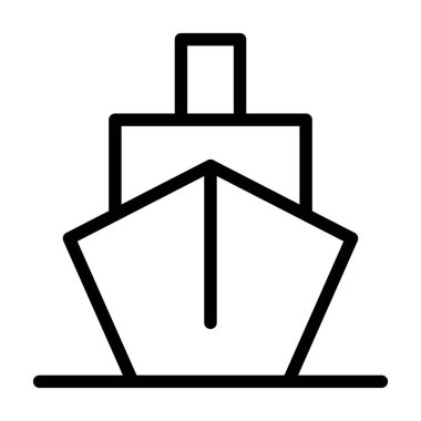 Illustration Vector Graphic of Ship Icon Design