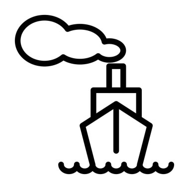 Illustration Vector Graphic of Ship Icon Design