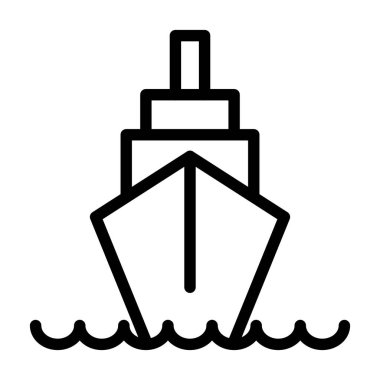 Illustration Vector Graphic of Ship Icon Design
