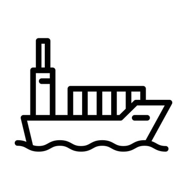 Illustration Vector Graphic of Ship Icon Design