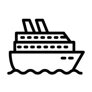 Illustration Vector Graphic of Ship Icon Design