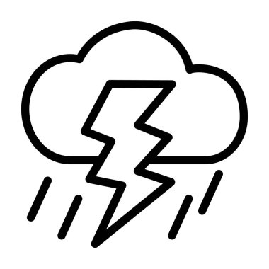 Illustration Vector Graphic of Storm Icon Design