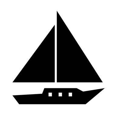 Illustration Vector Graphic of Yacht Icon Design