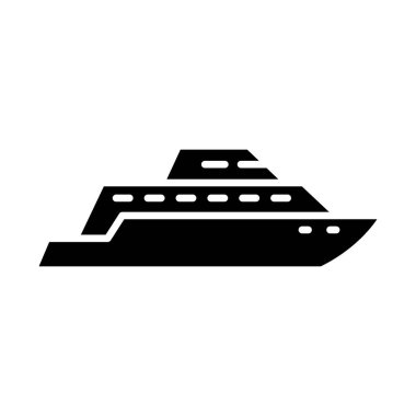Illustration Vector Graphic of Yacht Icon Design