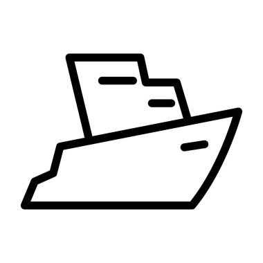 Illustration Vector Graphic of Yacht Icon Design