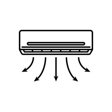 Illustration Vector graphic of air conditioner icon template design