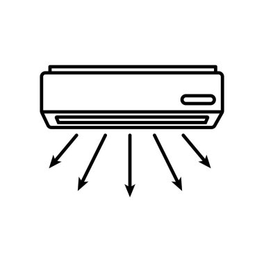 Illustration Vector graphic of air conditioner icon template design