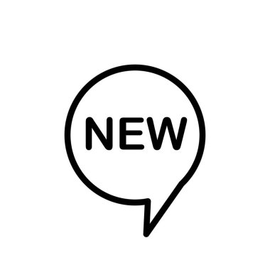 Illustration Vector graphic of new label icon design template