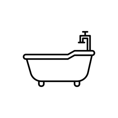 Illustration Vector graphic of bath tub icon  template design
