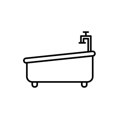 Illustration Vector graphic of bath tub icon  template design