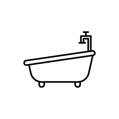 Illustration Vector graphic of bath tub icon  template design