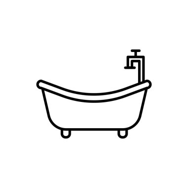 Illustration Vector graphic of bath tub icon  template design
