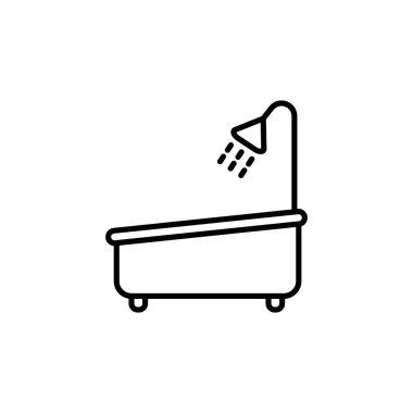 Illustration Vector graphic of bath tub icon  template design