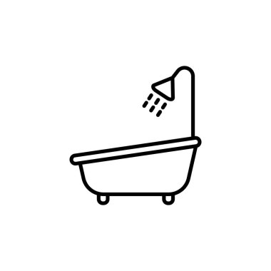 Illustration Vector graphic of bath tub icon  template design