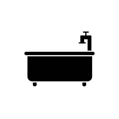 Illustration Vector graphic of bath tub icon  template design
