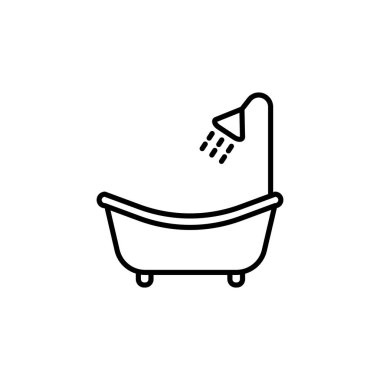 Illustration Vector graphic of bath tub icon  template design
