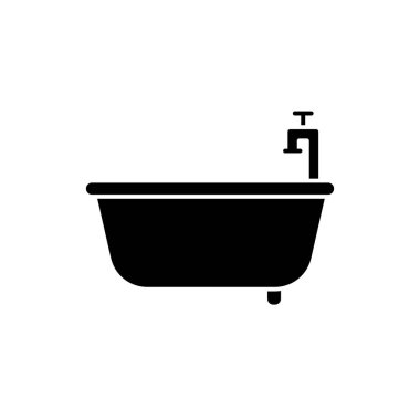 Illustration Vector graphic of bath tub icon  template design