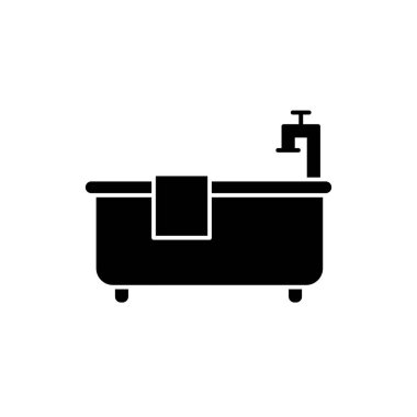 Illustration Vector graphic of bath tub icon  template design
