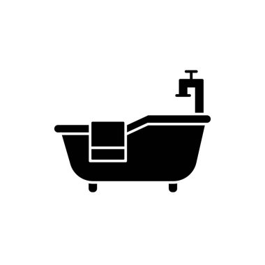 Illustration Vector graphic of bath tub icon  template design