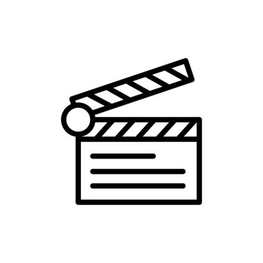 Illustration Vector graphic of clapper icon template design