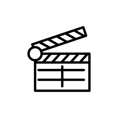 Illustration Vector graphic of clapper icon template design