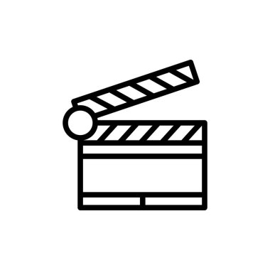 Illustration Vector graphic of clapper icon template design