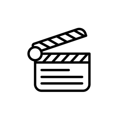 Illustration Vector graphic of clapper icon template design