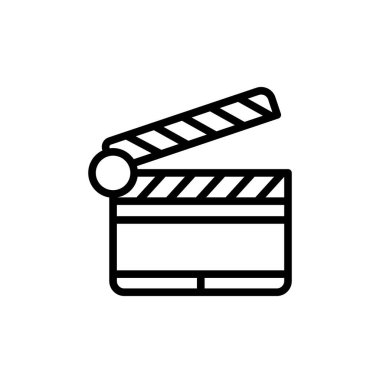 Illustration Vector graphic of clapper icon template design