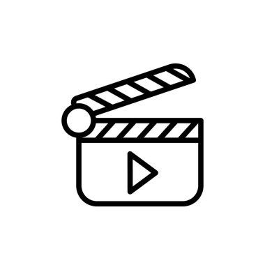 Illustration Vector graphic of clapper icon template design