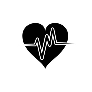 Illustration Vector graphic of heart pulse icon template design