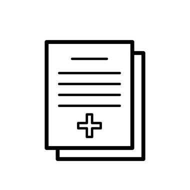 Illustration Vector graphic of medical report icon template design