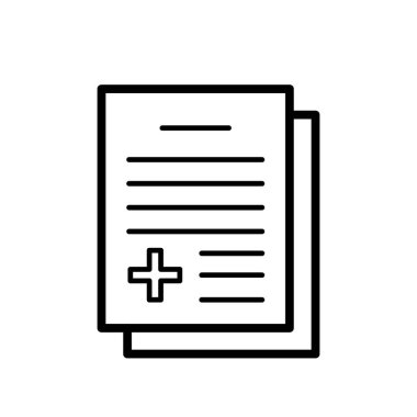 Illustration Vector graphic of medical report icon template design