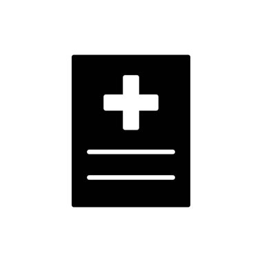 Illustration Vector graphic of medical report icon template design