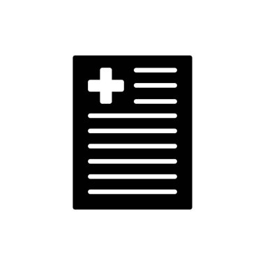 Illustration Vector graphic of medical report icon template design