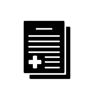 Illustration Vector graphic of medical report icon template design