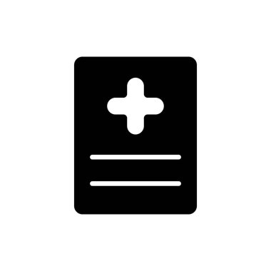 Illustration Vector graphic of medical report icon template design