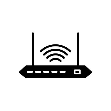 Illustration Vector graphic of router icon template design