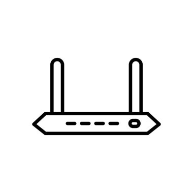 Illustration Vector graphic of router icon template design