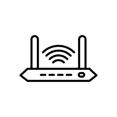Illustration Vector graphic of router icon template design
