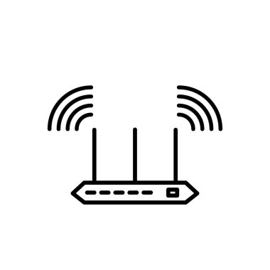 Illustration Vector graphic of router icon template design